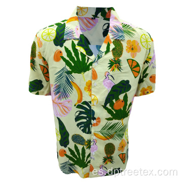 Camisetas de estampado de playa de verano de Rayon Sustser